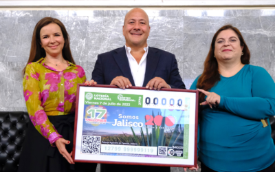 Lotería Nacional devela el cachito de «Jalisco 200 Años Libre y Soberano»